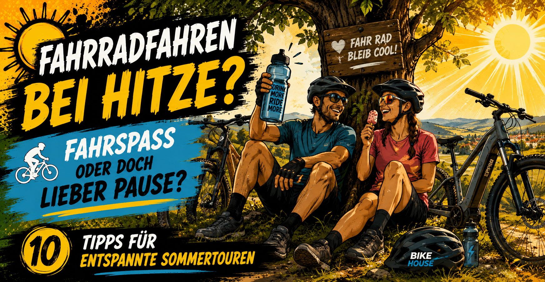 Fahrradfahren bei Hitze – 10 Tipps für sichere Sommertouren