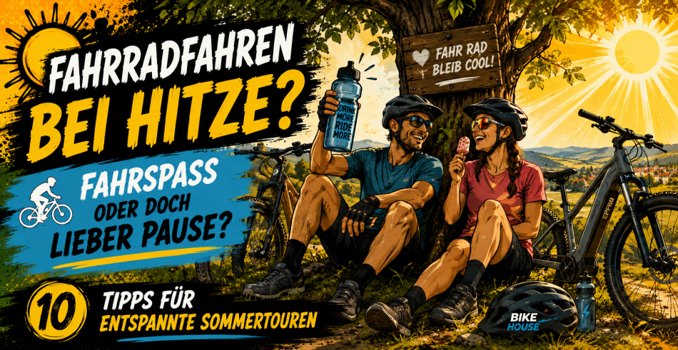 Fahrradfahren bei Hitze - 10 Tipps